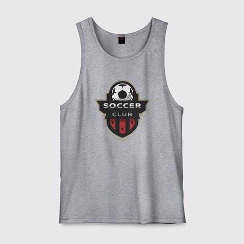 Мужская майка Соккер клуб / Меланж – фото 1