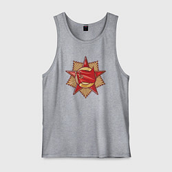 Майка мужская хлопок Знамя СССР, цвет: меланж