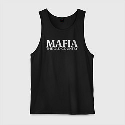 Майка мужская хлопок Mafia the old country logo, цвет: черный