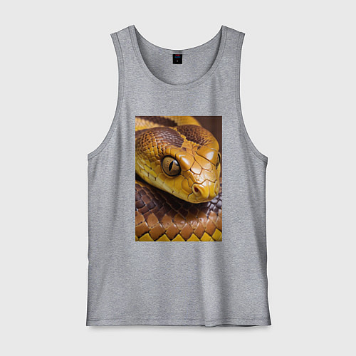 Мужская майка Песчаная змея / Меланж – фото 1