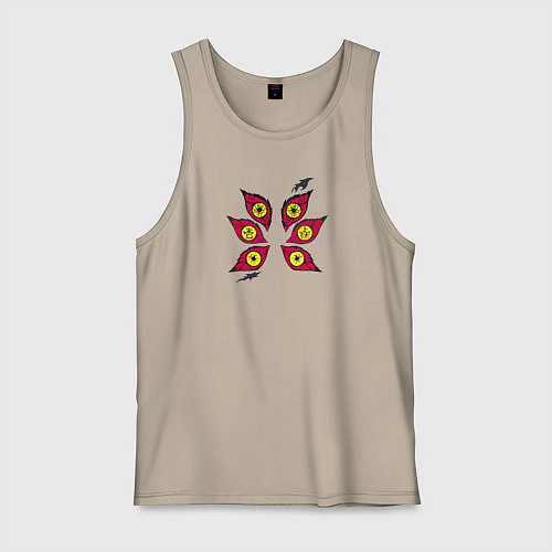 Мужская майка Высшая Луна Кокушибо - Клинок, рассекающий демонов / Миндальный – фото 1