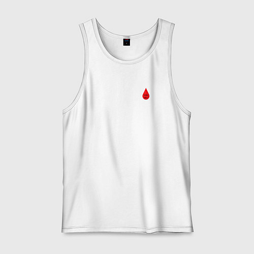 Мужская майка Группа крови: третья положительная / Белый – фото 1