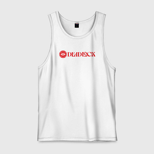 Мужская майка Deadlock red logo / Белый – фото 1