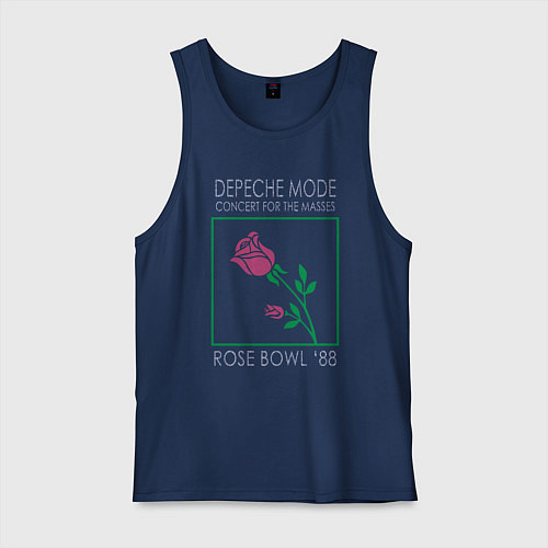 Мужская майка Depeche Mode - Rose Bowl 88 / Тёмно-синий – фото 1