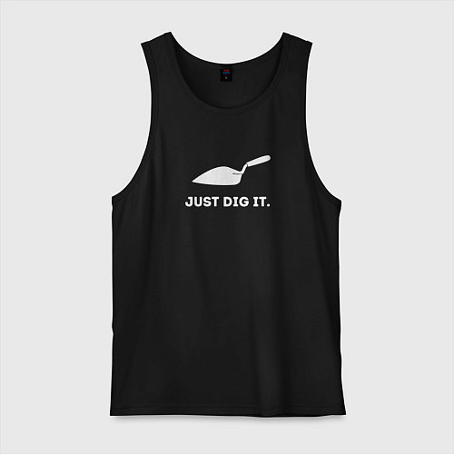 Мужская майка Just dig it / Черный – фото 1