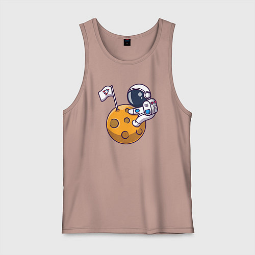 Мужская майка Захватчик Луны / Пыльно-розовый – фото 1