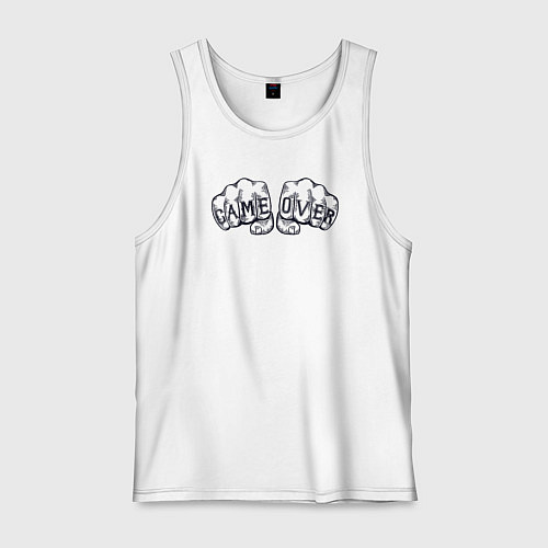 Мужская майка Game over fists / Белый – фото 1