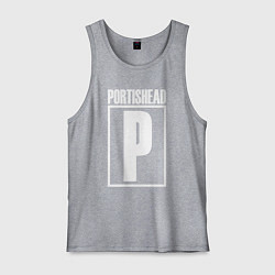 Майка мужская хлопок Portishead, цвет: меланж