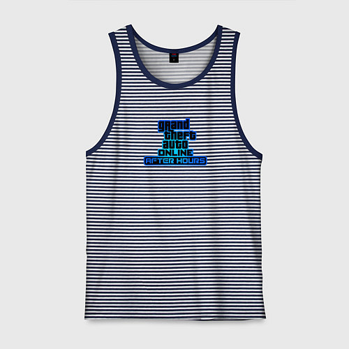 Мужская майка GTA online game / Синяя тельняшка – фото 1