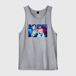 Майка мужская хлопок Big Bang в ярких образах K-pop, цвет: меланж