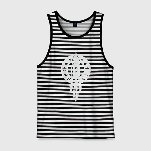 Мужская майка Rocket / Черная тельняшка – фото 1