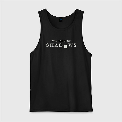 Мужская майка We harvest shadows logo / Черный – фото 1