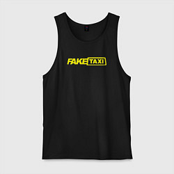 Майка мужская хлопок Fake taxi black, цвет: черный