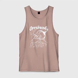 Майка мужская хлопок The offspring - Supercharged, цвет: пыльно-розовый