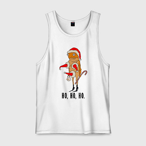 Мужская майка Новогодняя жаба / Белый – фото 1