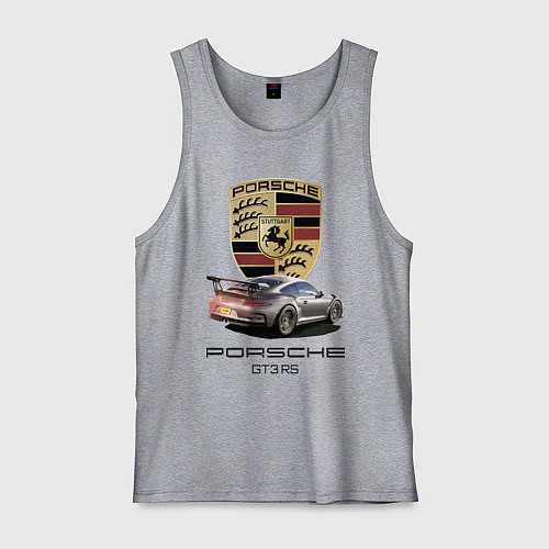 Мужская майка Porsche GT 3 RS motorsport / Меланж – фото 1