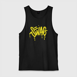 Майка мужская хлопок Swag, цвет: черный