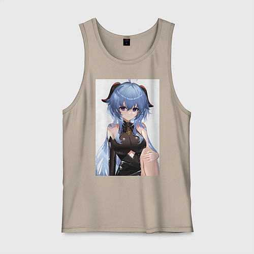 Мужская майка Геншин Гань Юй / Миндальный – фото 1