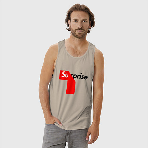 Мужская майка Surprise / Миндальный – фото 3