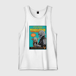 Майка мужская хлопок Mandalorian - Din Djarin, цвет: белый