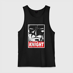 Майка мужская хлопок Бэтмен темный рыцарь, цвет: черный