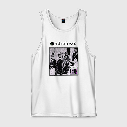 Мужская майка Radiohead rock band / Белый – фото 1