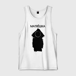 Майка мужская хлопок Matrёшka, цвет: белый