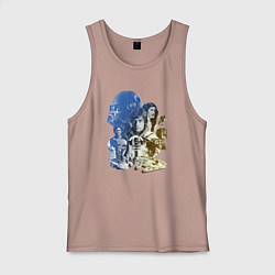 Майка мужская хлопок Star Wars - characters, цвет: пыльно-розовый