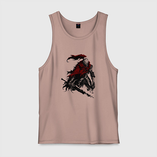 Мужская майка Боевой элитный рыцарь / Пыльно-розовый – фото 1