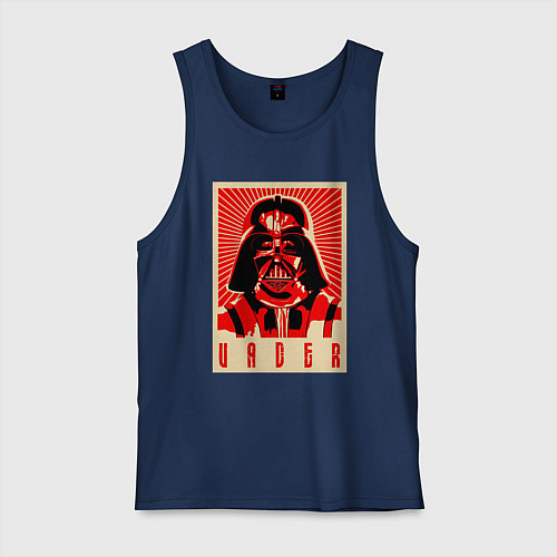Мужская майка Звёздные войны яростный Вейдер / Тёмно-синий – фото 1