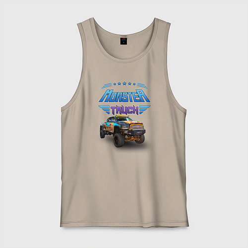 Мужская майка Монстр-трак / Миндальный – фото 1