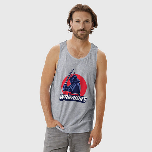 Мужская майка Samurai warriors / Меланж – фото 3