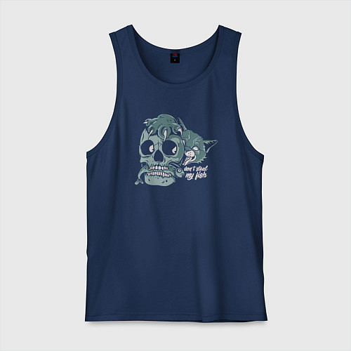 Мужская майка Не кради мою рыбку / Тёмно-синий – фото 1