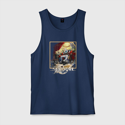 Мужская майка Авантюрин / Тёмно-синий – фото 1