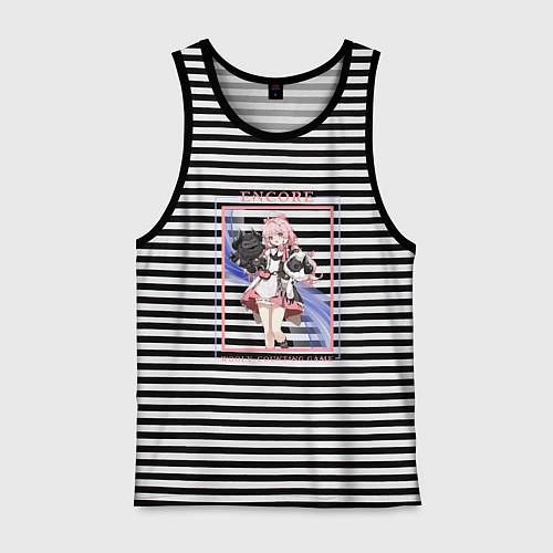 Мужская майка Encore Woolycounting Game / Черная тельняшка – фото 1