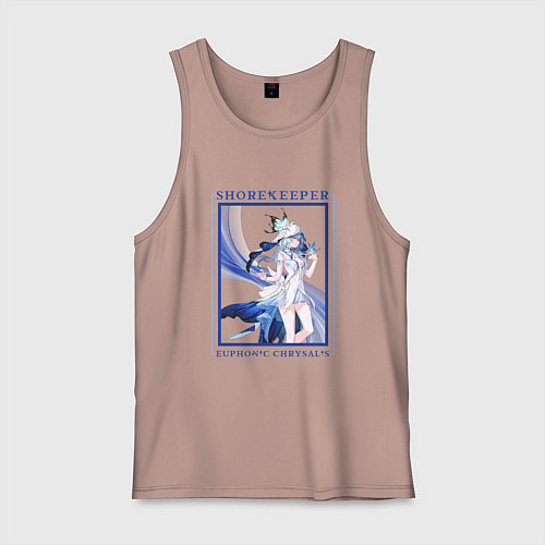 Мужская майка Shorekeeper Euphonic Chrysalis / Пыльно-розовый – фото 1