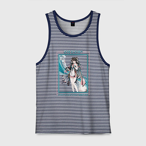 Мужская майка Zhezhi Enchanted Brush / Синяя тельняшка – фото 1