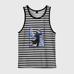 Майка мужская хлопок Yuanwu Fist of Thunder, цвет: черная тельняшка