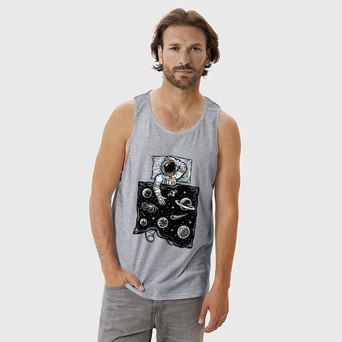 Мужская майка Космический сон / Меланж – фото 3