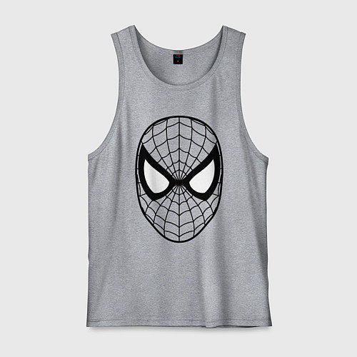 Мужская майка Человек паук очертания / Меланж – фото 1