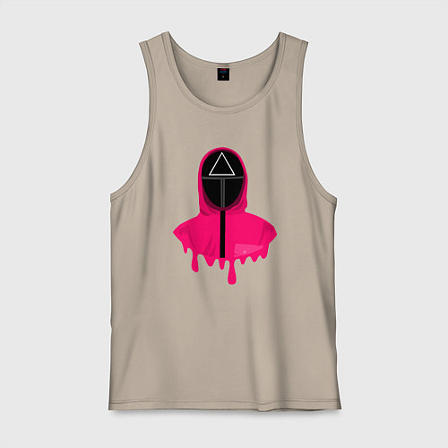 Мужская майка Розовый надзиратель / Миндальный – фото 1