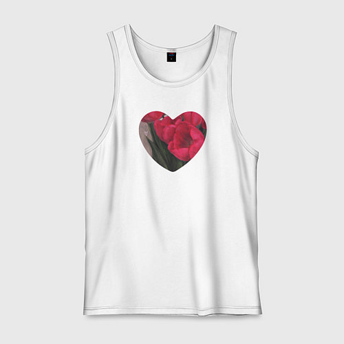 Мужская майка Валентинка / Белый – фото 1