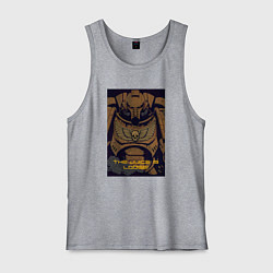 Майка мужская хлопок Вархаммер 40к - арт, цвет: меланж