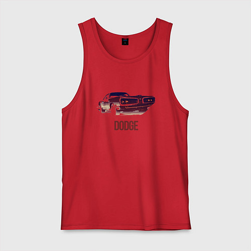 Мужская майка Dodge coronet / Красный – фото 1