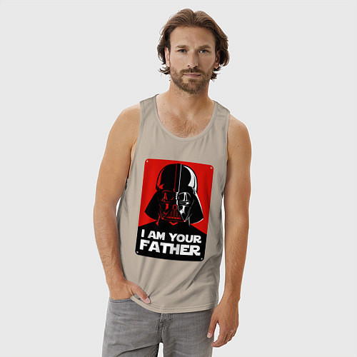 Мужская майка Darth Vader / Миндальный – фото 3