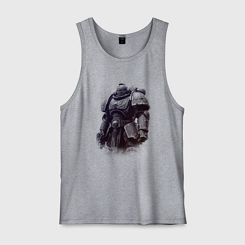 Мужская майка Космодесантник после битвы / Меланж – фото 1