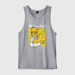 Майка мужская хлопок Homer can doh, цвет: меланж