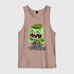 Майка мужская хлопок Angry - Flippy, цвет: пыльно-розовый