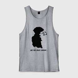 Майка мужская хлопок Ковбой Бибоп Спайк Шпигель Аниме, цвет: меланж