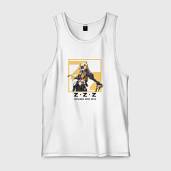 Майка мужская хлопок Гашетка - Zenless Zone Zero, цвет: белый